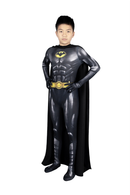 Fantasia Batman Clássico Michael Keaton Com Capa Adulto e Infantil Traje Cosplay