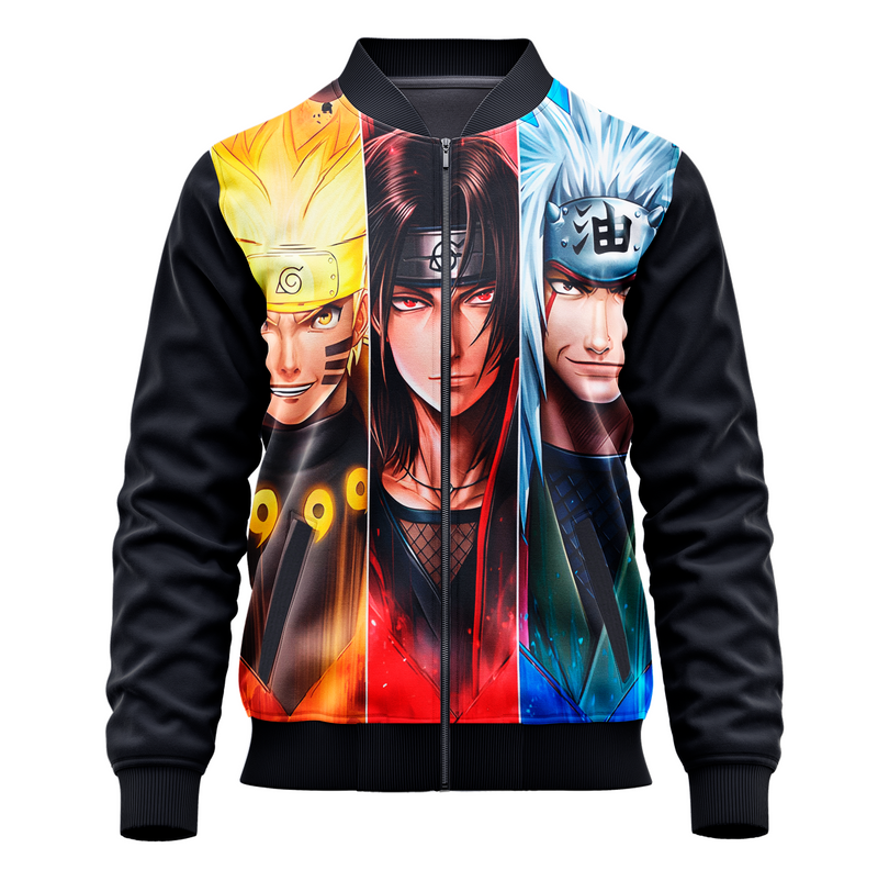 Jaqueta / Blusa Personagens Naruto Shippuden Adulto e Infantil