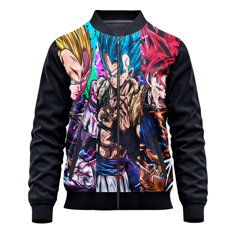 Jaqueta / Blusa Goku e Vegeta Dragon Ball Super Adulto e Infantil