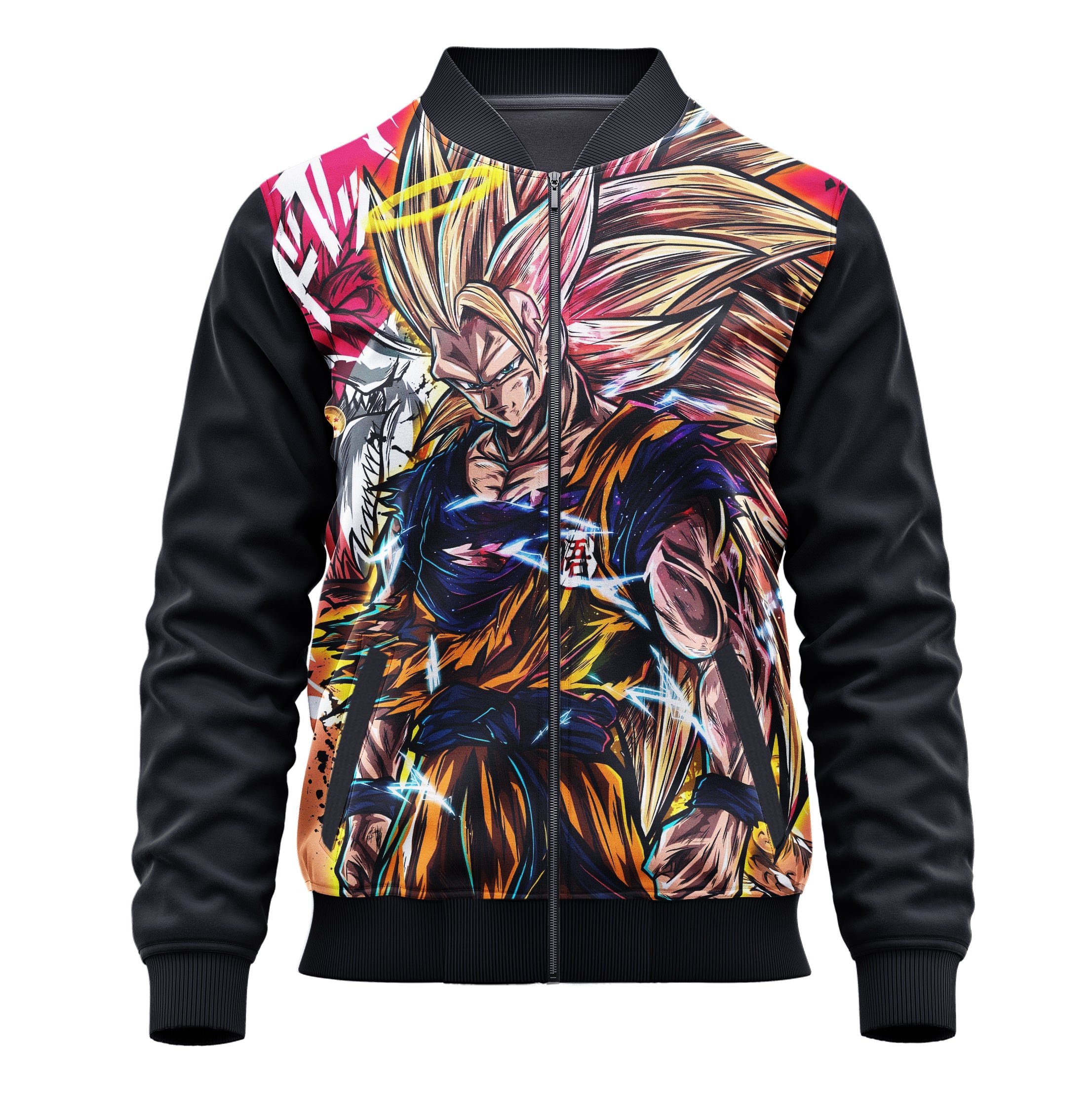 Jaqueta / Blusa Goku Ssj 3 Anime Dragon Ball Z Adulto e Infantil