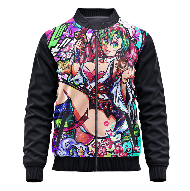 Jaqueta / Blusa Mitsuri Kanroji Anime Demon Slayer Adulto e Infantil