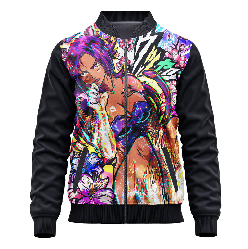 Jaqueta / Blusa Yoruichi Shihōin Anime Bleach Adulto e Infantil