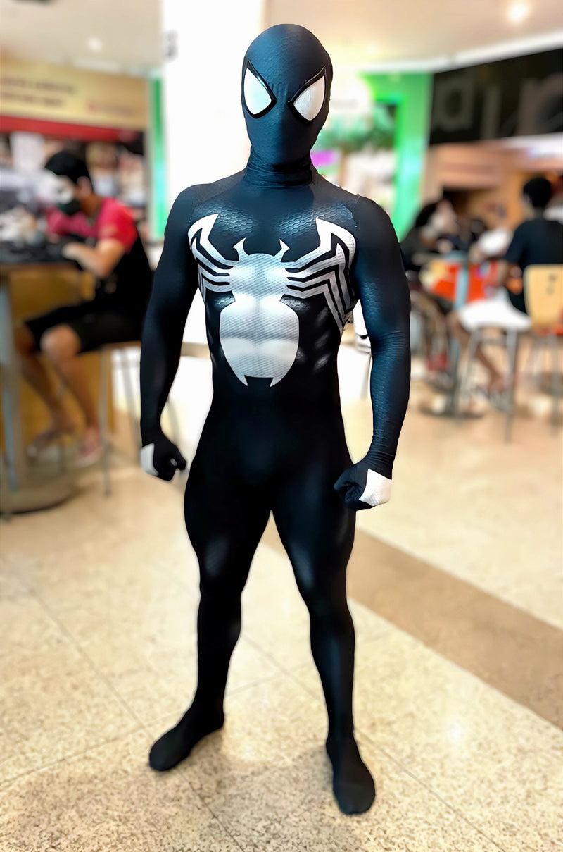 Fantasia Venom Tobey Maguire Homem-Aranha Adulto Cosplay Luxo Profissional