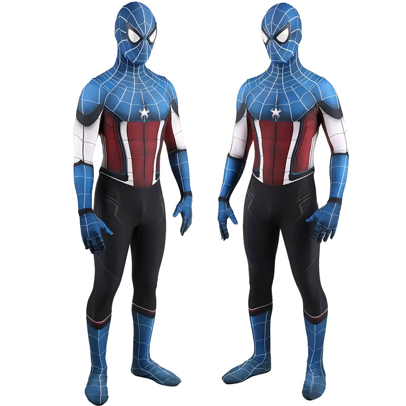 Fantasia Capitão América Homem-Aranha Vingadores Cosplay Traje Luxo Profissional
