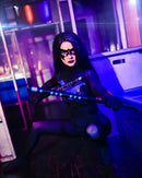 Fantasia Feminina Asa Noturna Traje Luxo Cosplay Mulheres