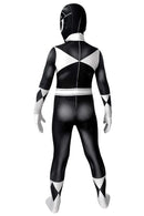 Fantasia Infantil Power Rangers Preto Clássico Cosplay Traje Crianças
