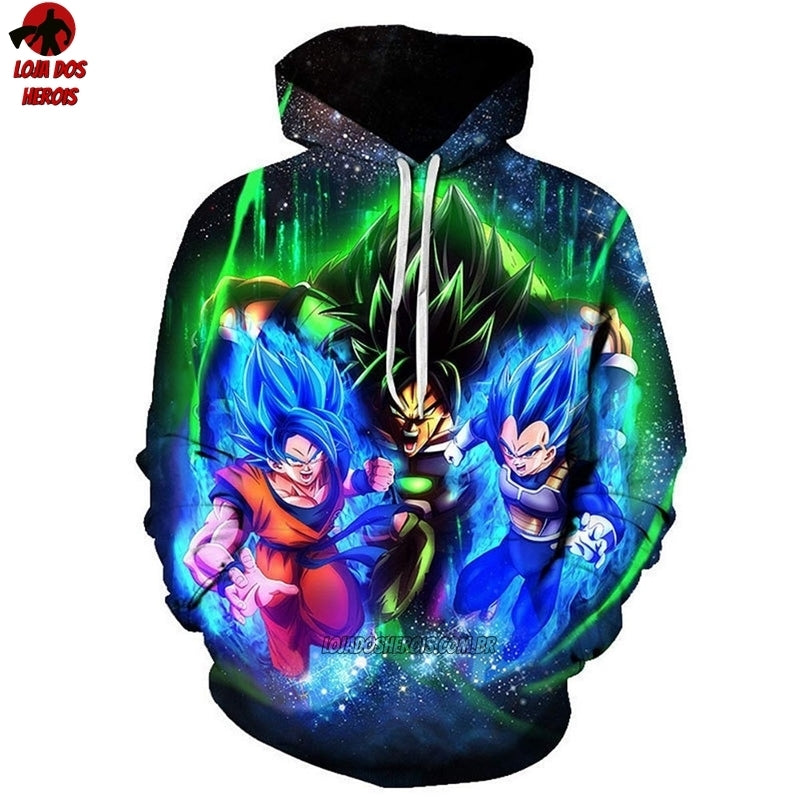 Camiseta Blusa Anime Dragon Ball Super Broly Goku Vegeta