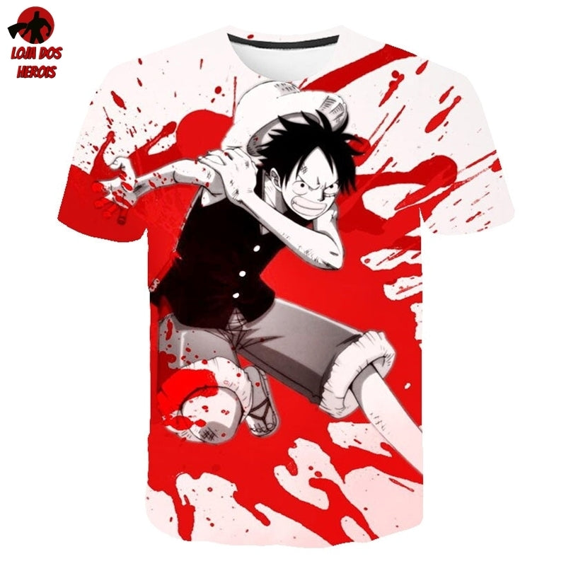 Novo anime cosplay filme vermelho luffy cosplay traje topo shorts