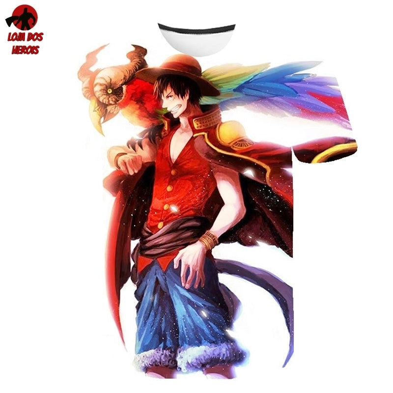 Camiseta One Piece Luffy HQ - Anime www.opscamisetas.com.br