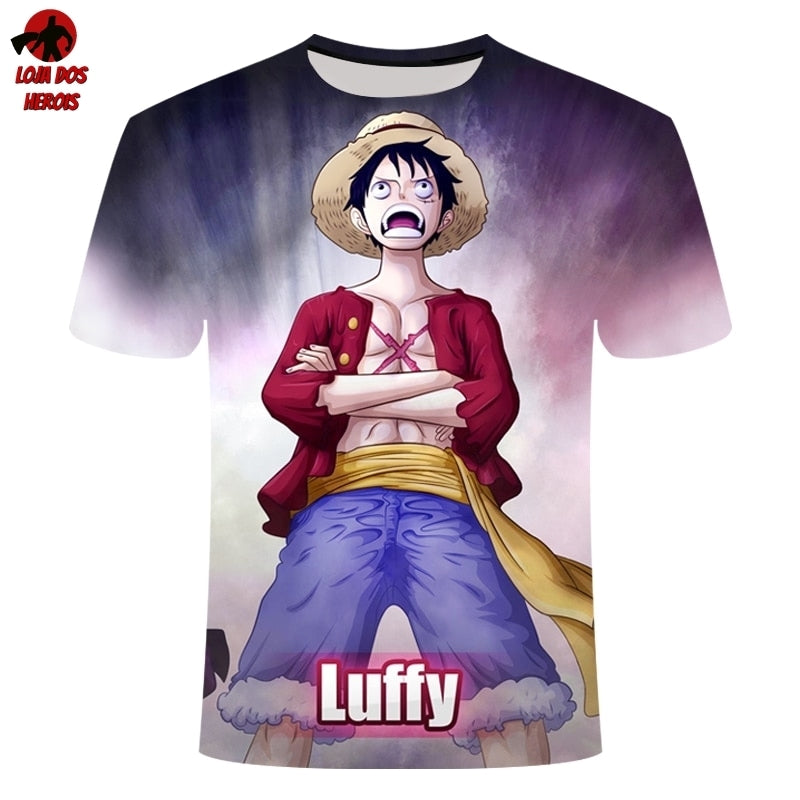 Conjunto Moletom Infantil e Adulto Monkey D. Luffy One Piece