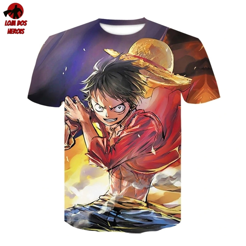 Camisas Camisetas Animes Uniforme 3d - Luffy - One Piece
