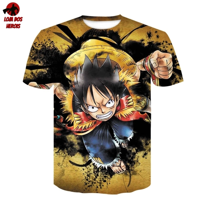 Camiseta Infantil T - One Piece Monkey D Luffy 04