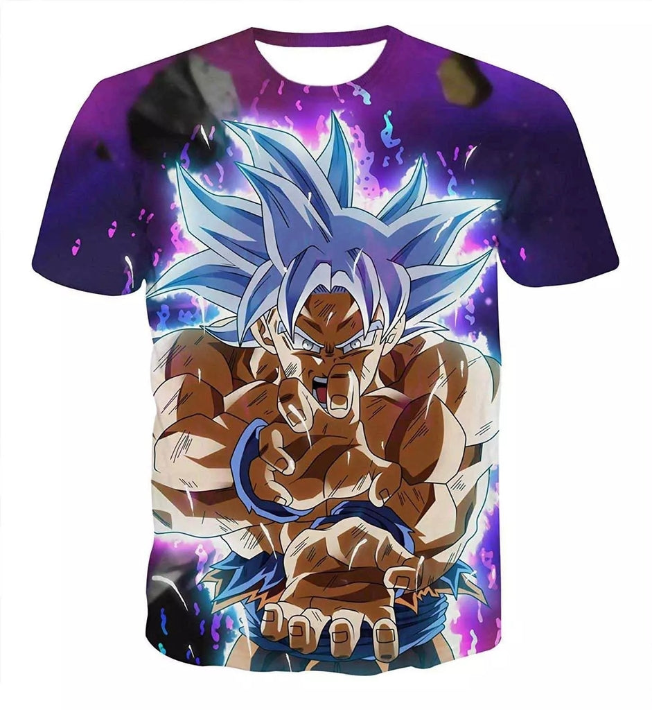 Camisa Camiseta Impressão 3D Goku Ssj Blue 3 Dragon Ball Heroes Estilo