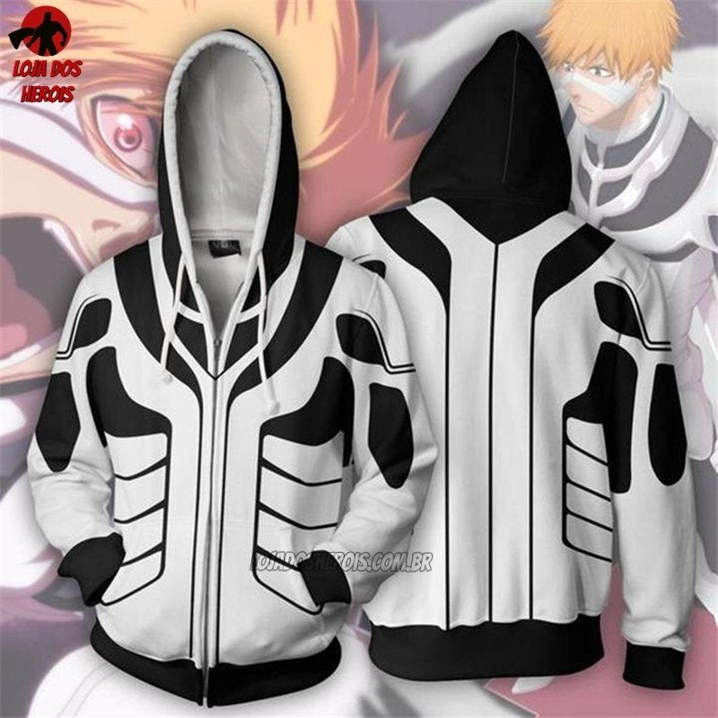 Blusa Jaqueta Casaco Ichigo Kurosaki Modo Vasto Lorde - Bleach