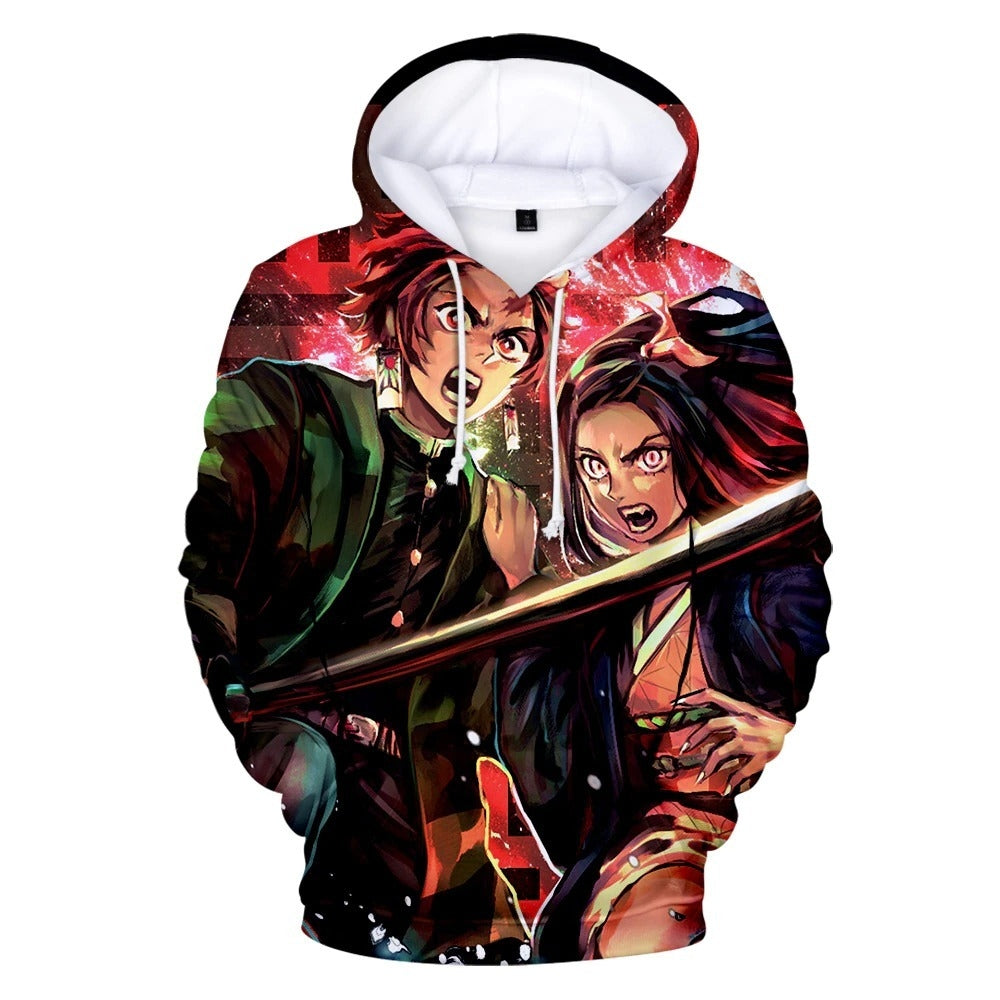 Blusa Jaqueta 3D Full Yoriichi Tsugikuni Anime Demon Slayer Top