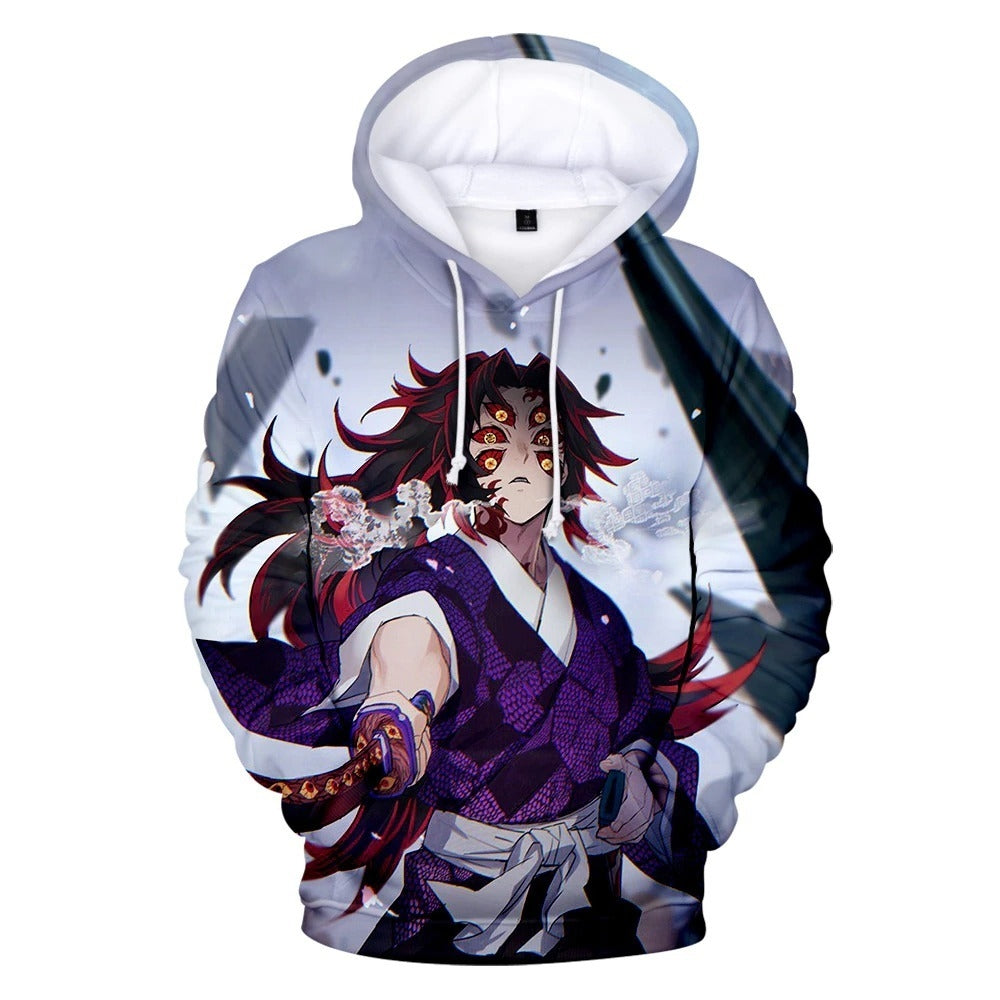 Blusa Jaqueta 3D Full Yoriichi Tsugikuni Batalha Anime Demon Slayer To