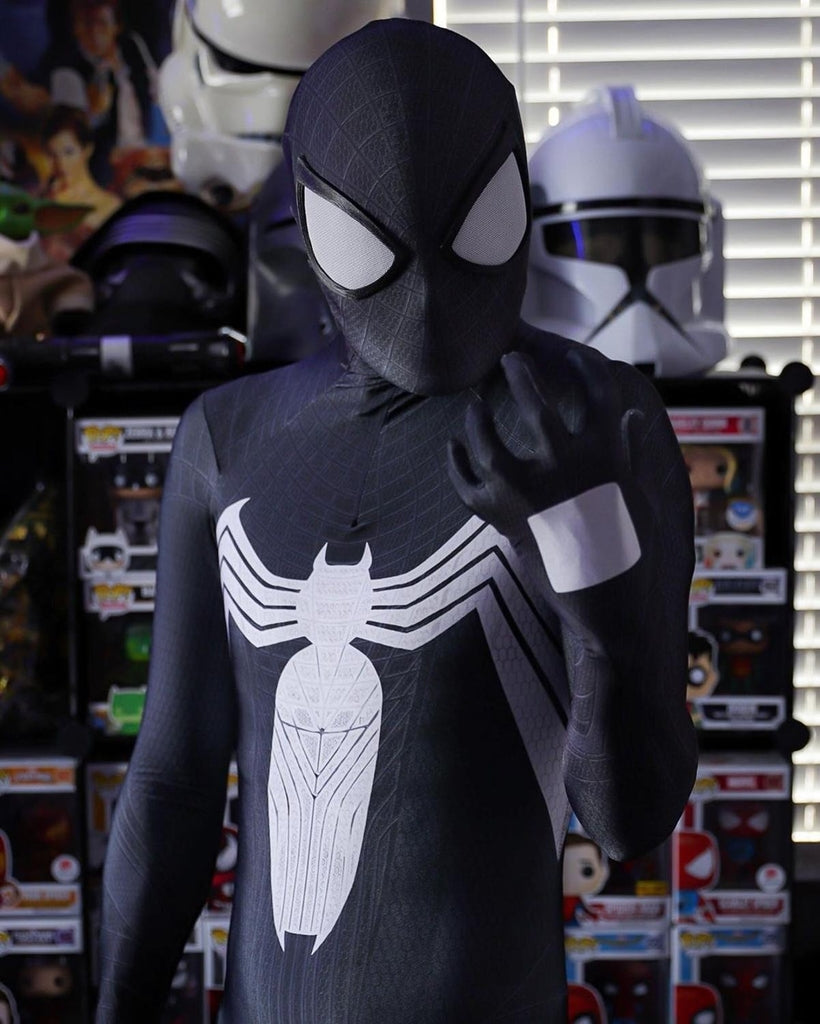 Fantasia Cosplay Heróis Masculina Venom Filme Homem Aranha traje luxo