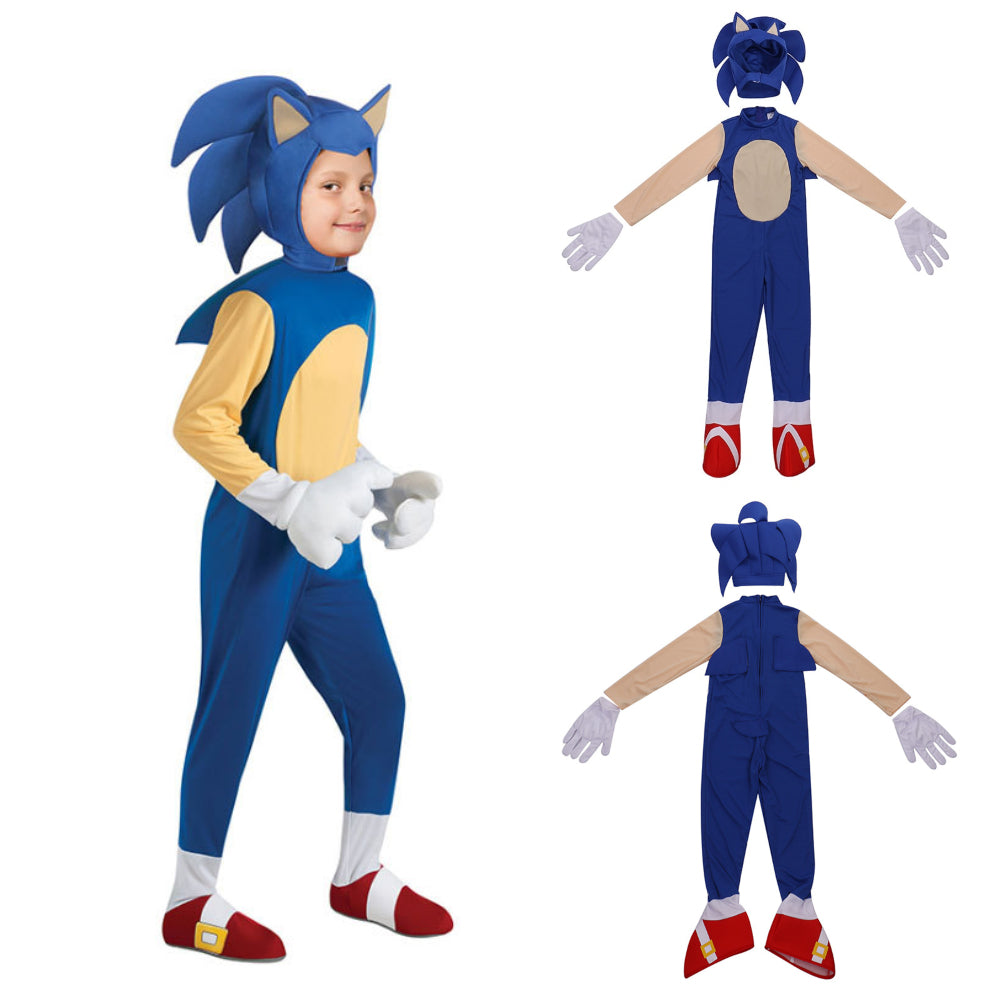 Sonic 2 Fantasia infantil de luxo do filme Sonic, Conforme mostrado., M