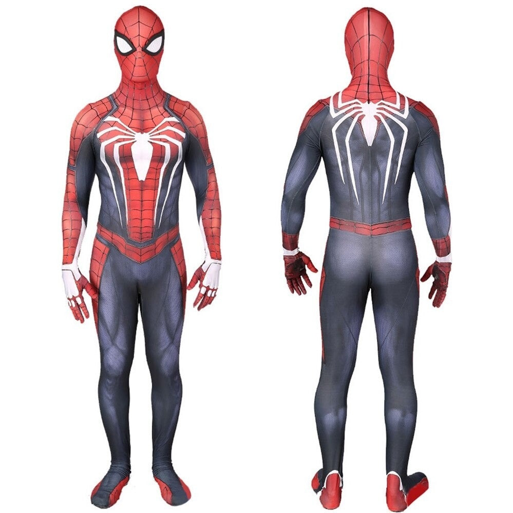 Traje Cosplay de Homem Aranha Avançado Lycra Spandex Adultos Marvel PS4 Jogo  Traje Cosplay Gatos - Costumeslive.com