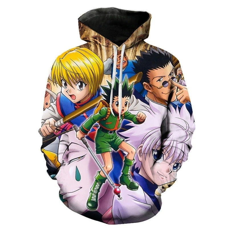 Blusa Jaqueta 3D Full Personagens Exame Anime Hunter X Hunter Top