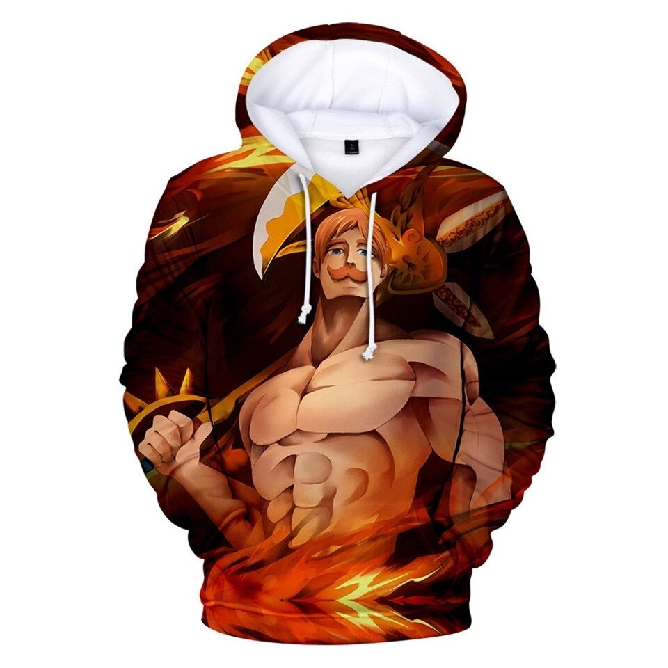 Blusa Jaqueta 3D Full Escanor Machado Rhitta Nanatsu No Taizai Anime T