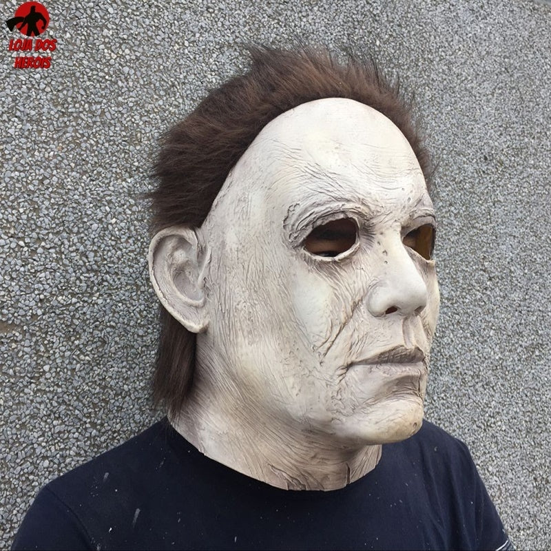 Máscara Cosplay Michael Myers Halloween Filme Realista Latex Capuz