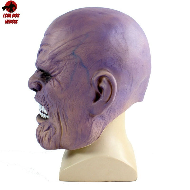 Máscara Cosplay Thanos Vingadores Realista Latex Capuz