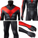 Fantasia Asa Noturna Capuz Vermelho Cosplay Traje Luxo Dick Grayson