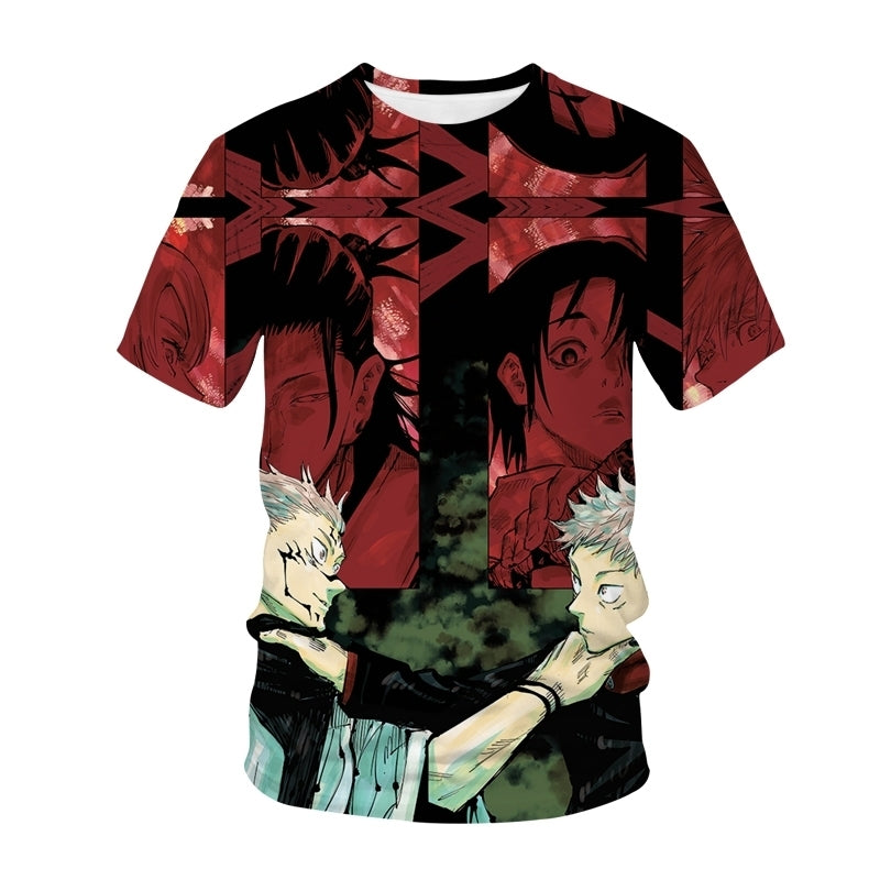 Jujutsu Kaisen Anime de Compressão Camiseta dos homens, 3D