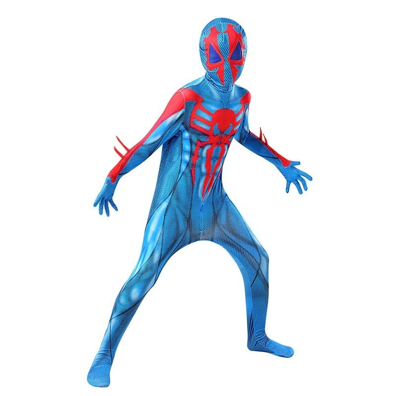 Fantasia Infantil Homem-Aranha Spider-Man 2099 Traje Cosplay