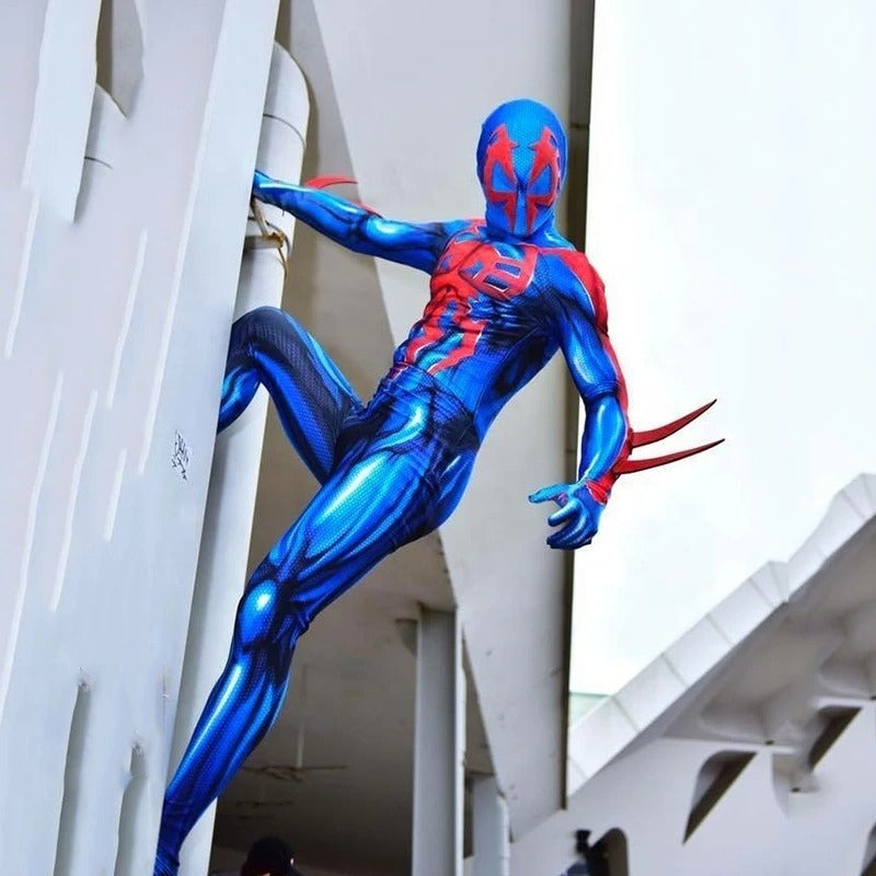 Fantasia Infantil Homem-Aranha Spider-Man 2099 Traje Cosplay