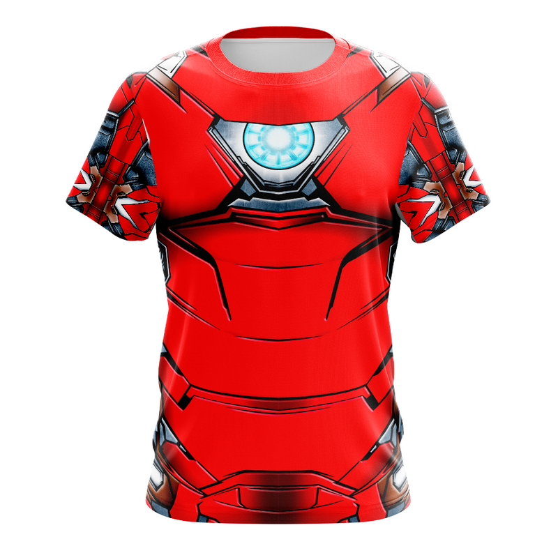 Camisa / Camiseta Homem de Ferro Armadura Mark VI - Manga Curta