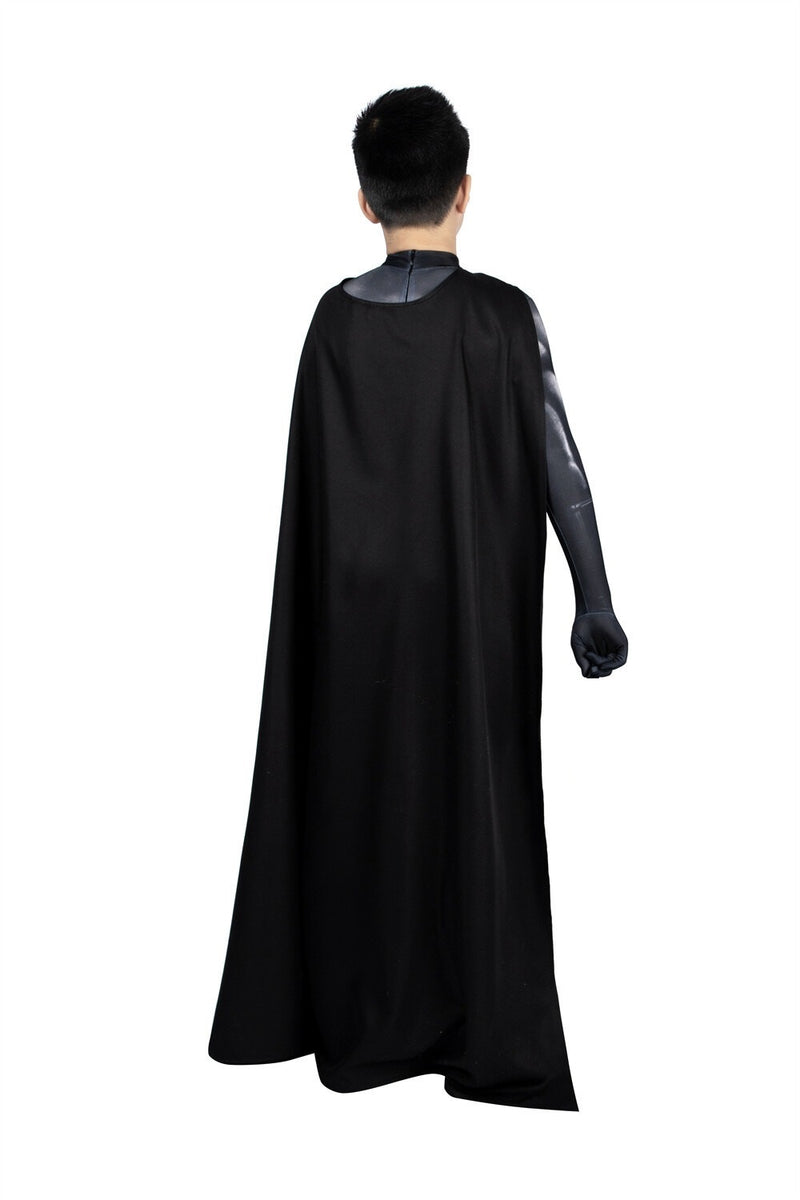Fantasia Infantil Clássico Michael Keaton Com Capa Traje Cosplay Crianças