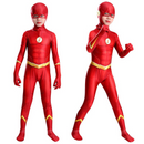 Fantasia Infantil The Flash Série Barry Allen Liga da justiça Cosplay Traje Luxo Crianças Máscara