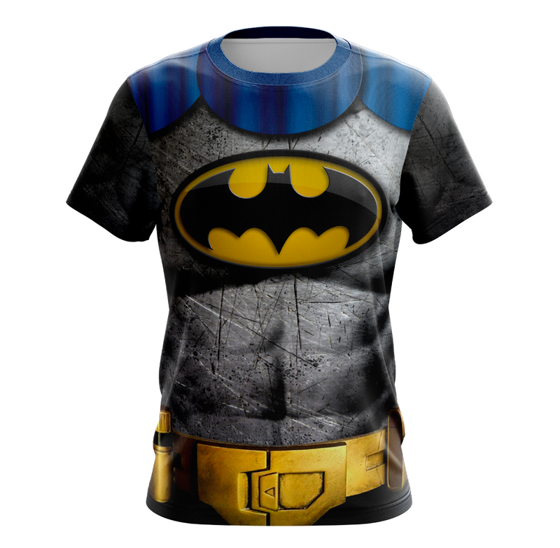 Camisa Camiseta Batman Bruce Wayne Classico HQ Manga Curta