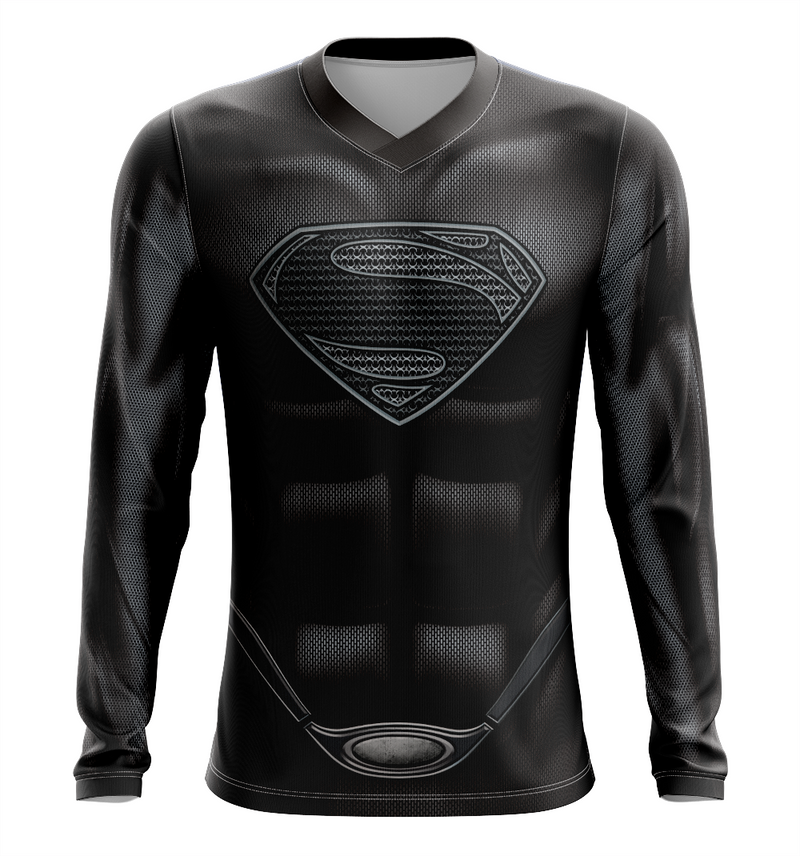 Camisa / Camiseta Superman Black Suit - Manga Longa