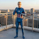 Fantasia Capitão América Vingadores Cosplay Traje Luxo Profissional