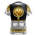 Camisa / Camiseta Power Rangers Mighty Morphin Branco - Manga Curta