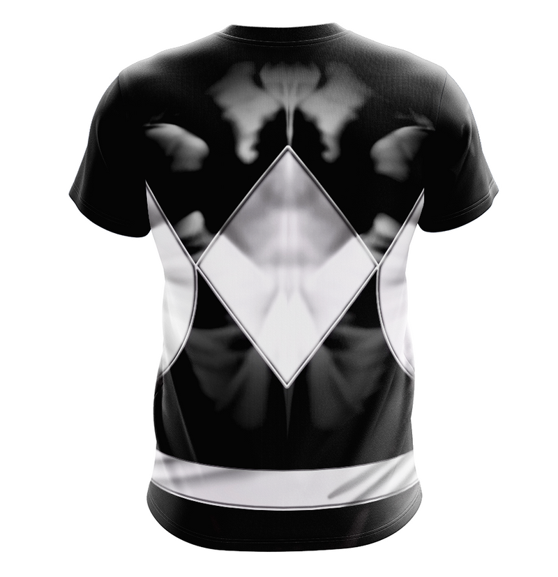 Camisa / Camiseta Power Rangers Mighty Morphin Ranger Preto - Manga Curta