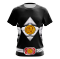 Camisa / Camiseta Power Rangers Mighty Morphin Ranger Preto - Manga Curta