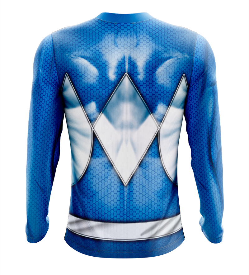 Camisa / Camiseta Power Rangers Mighty Morphin Ranger Azul - Manga Curta