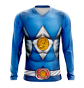 Camisa / Camiseta Power Rangers Mighty Morphin Ranger Azul - Regata