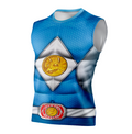 Camisa / Camiseta Power Rangers Mighty Morphin Ranger Azul - Manga Curta