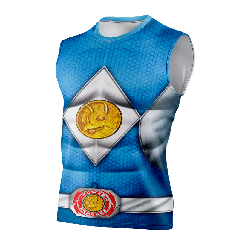 Camisa / Camiseta Power Rangers Mighty Morphin Ranger Azul - Regata