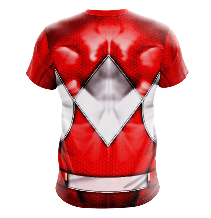 Camisa / Camiseta Power Rangers Mighty Morphin Ranger Vermelho - Manga Curta