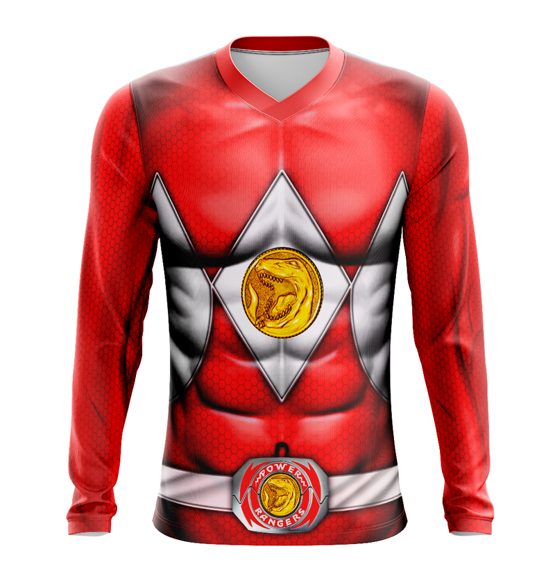 Camisa / Camiseta Power Rangers Mighty Morphin Ranger Vermelho - Regata