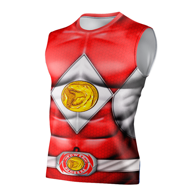 Camisa / Camiseta Power Rangers Mighty Morphin Ranger Vermelho - Manga Curta