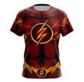 Camisa / Camiseta Flash Liga da Justiça - Manga Longa