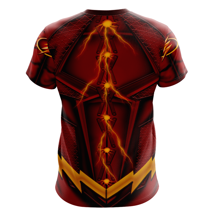 Camisa / Camiseta Flash Liga da Justiça - Manga Longa