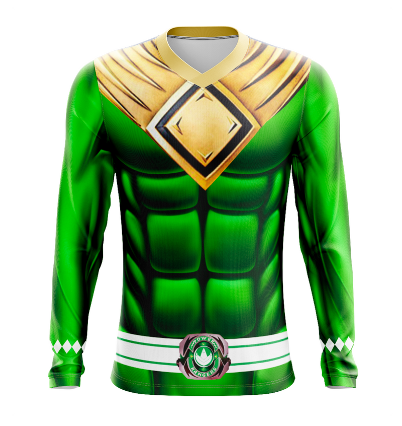 Camisa / Camiseta Power Rangers Mighty Morphin Ranger Verde - Manga Curta